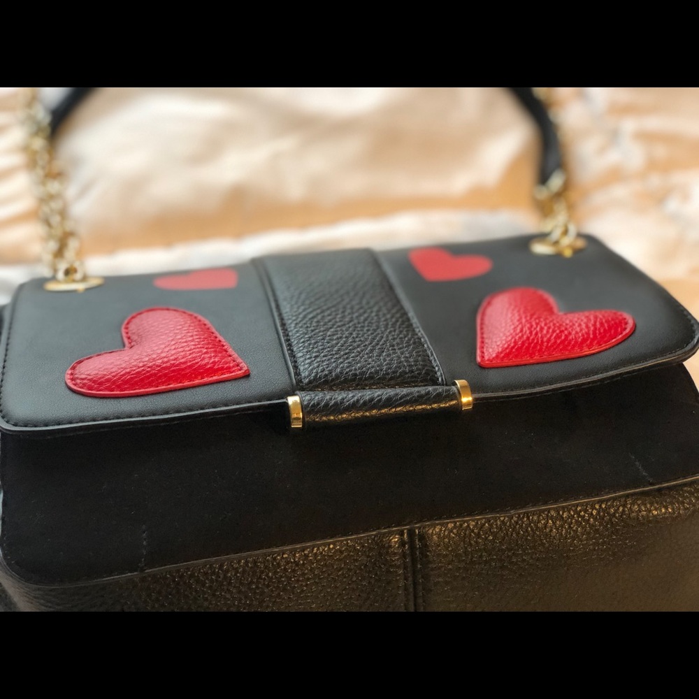 Charming Charlie Red Hearts bag NWOT